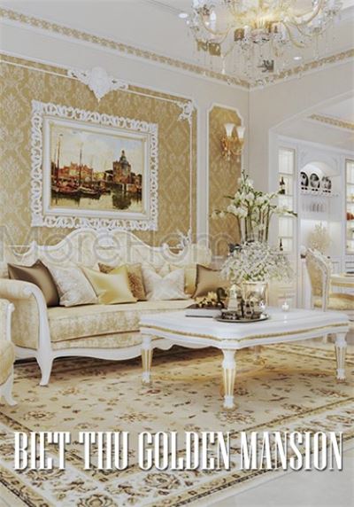 Thiết kế nội thất biệt thự tân cổ điển Golden Mansion Phổ Quang Novaland